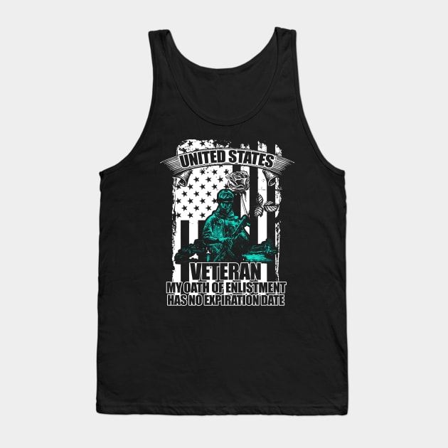 Veteran USA Tank Top by Dojaja